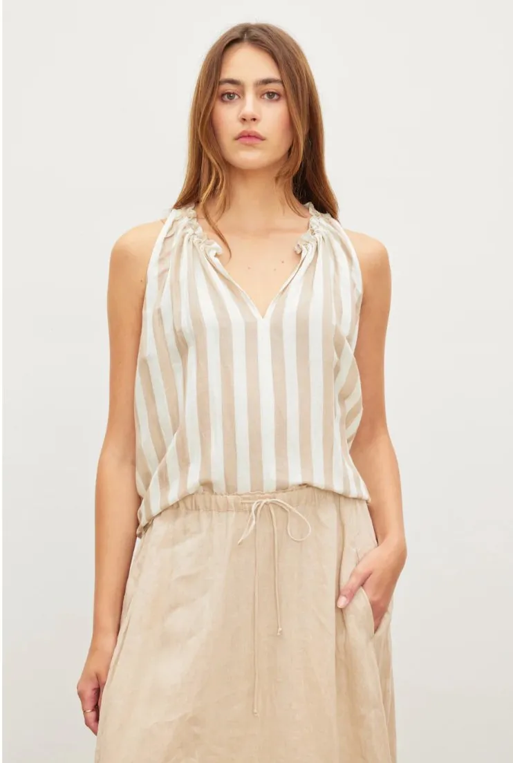 Velvet - ERICA STRIPED TOP sold by Pepin