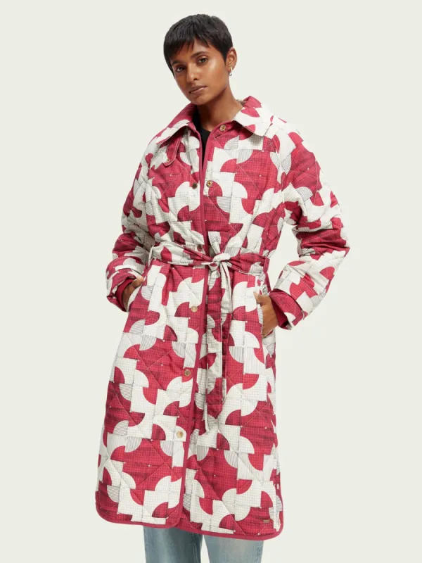 SCOTCH & SODA - Manteau matelassé à ceinture sold by Pepin