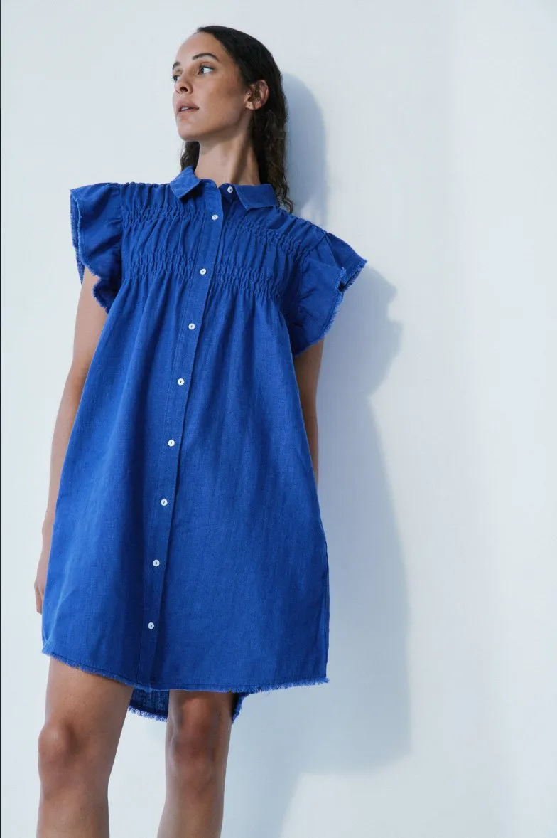 MELISSA NEPTON - Sunset batik blue dress sold by Pepin