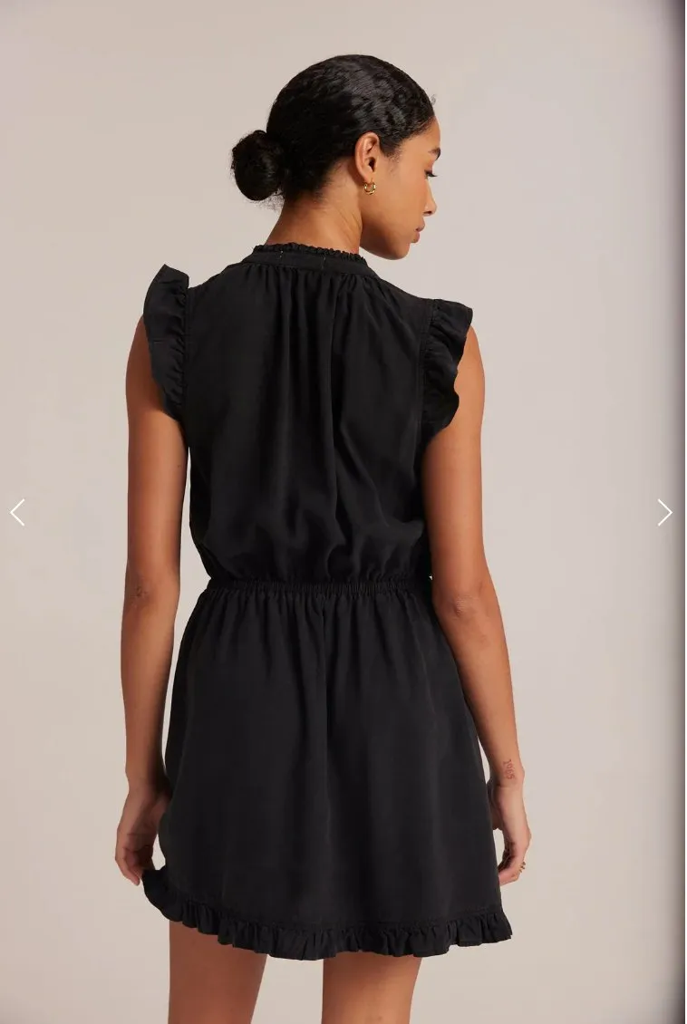 Bella Dahl - Ruffle Sleeve Mini Dress - Black sold by Pepin product image thumbnail 2