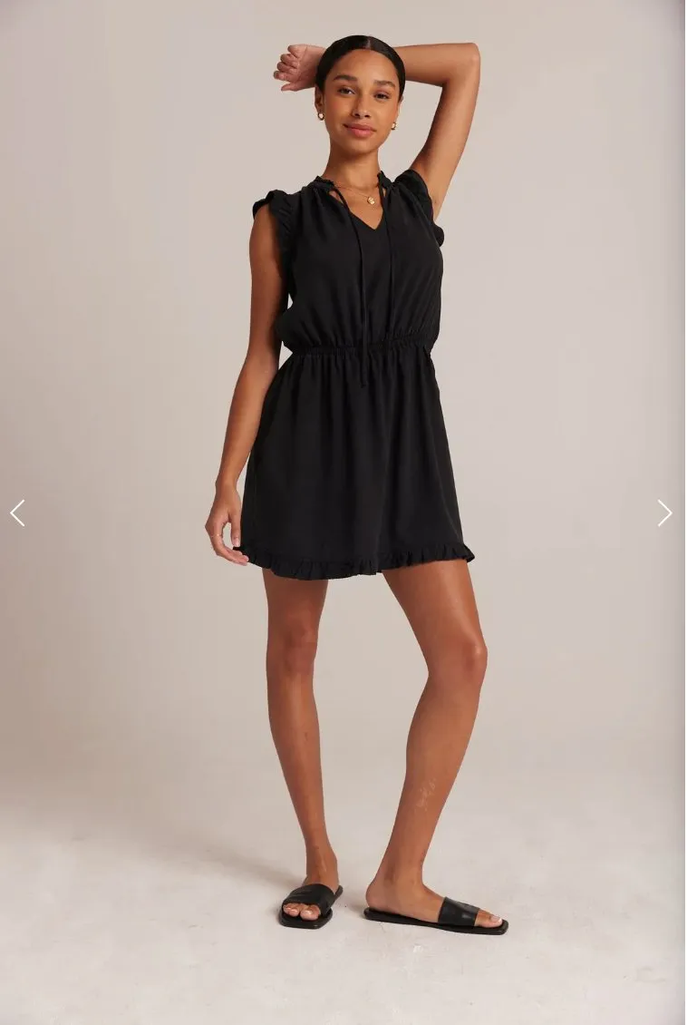 Bella Dahl - Ruffle Sleeve Mini Dress - Black sold by Pepin product image thumbnail 3