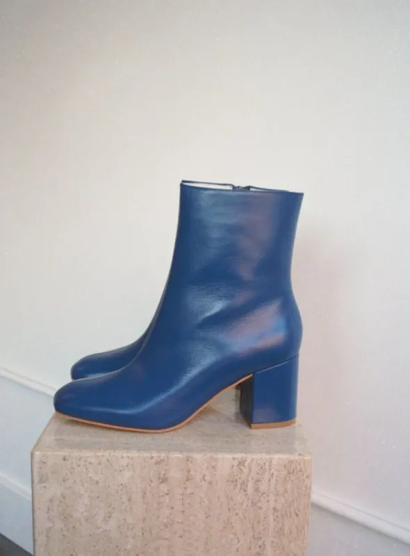 Intentionally Blank Janetta Boot Blue sold by Pepin