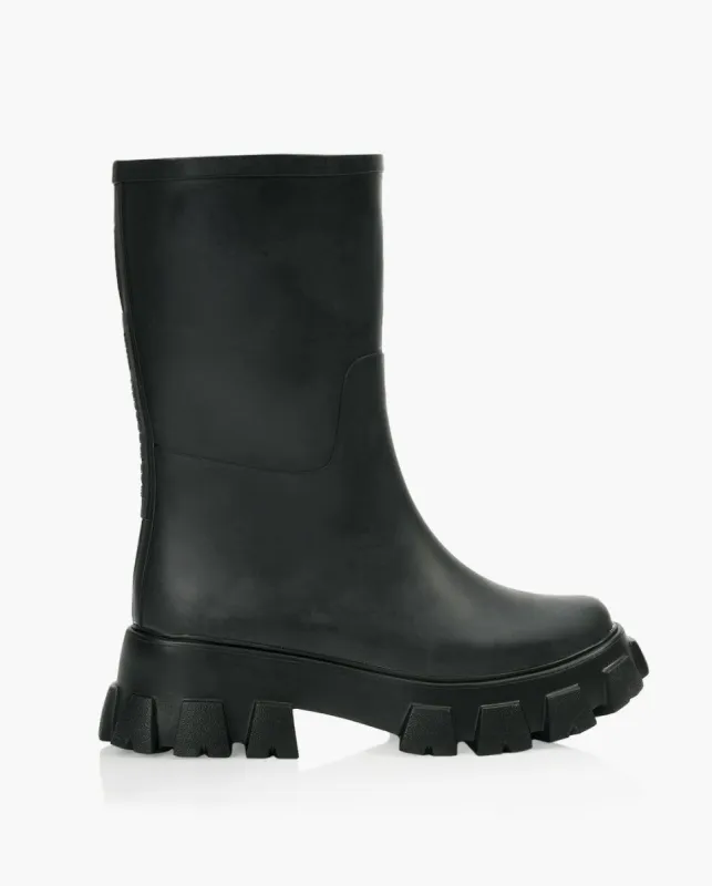 ILSE JACOBSEN RUBMOON15 Women  3/4 Rubber High Heel  Rain Boot made by Ilse Jacobsen