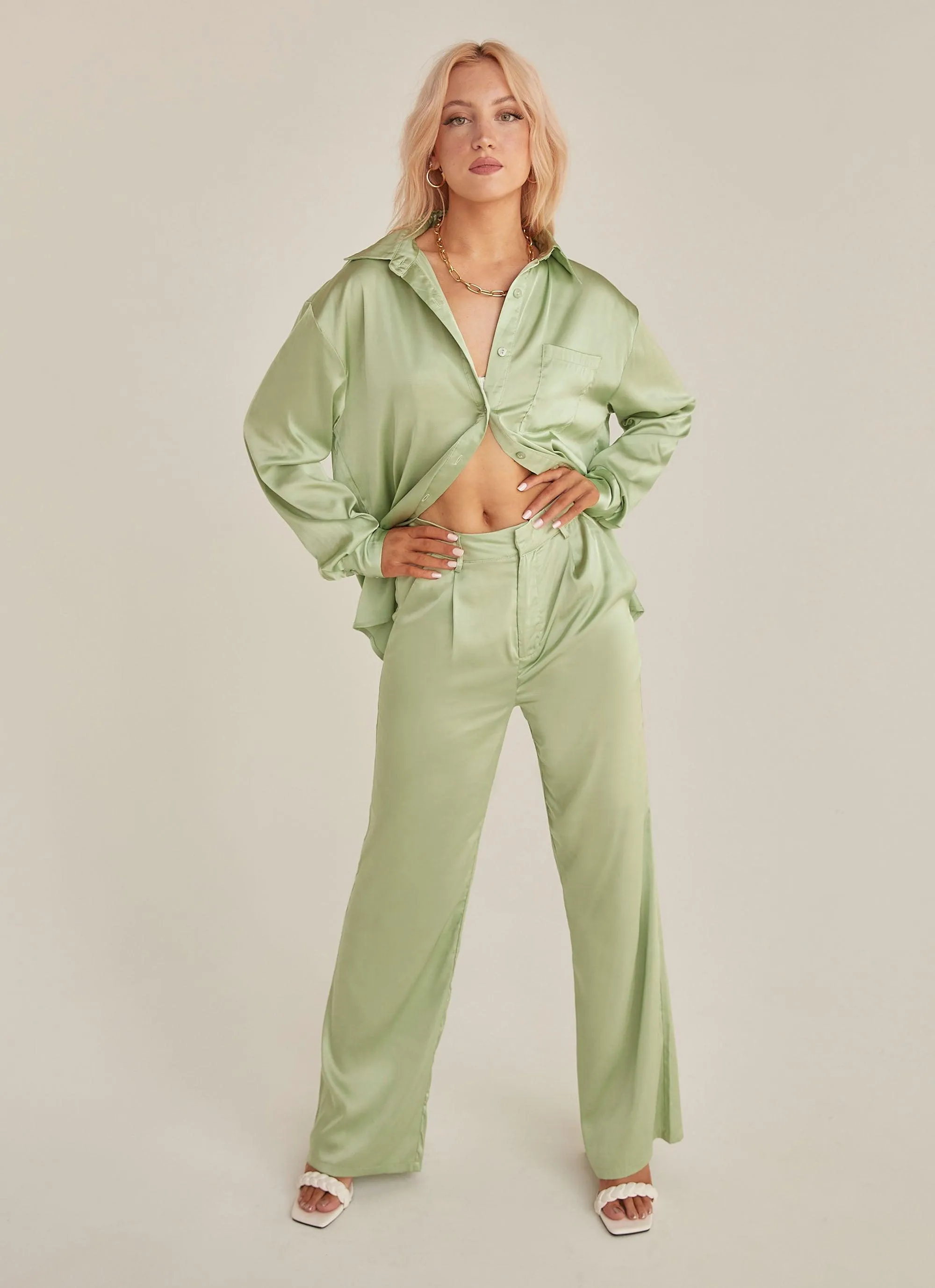 Dreaming of You Pants - Sage sold by Peppermayo product image thumbnail 3