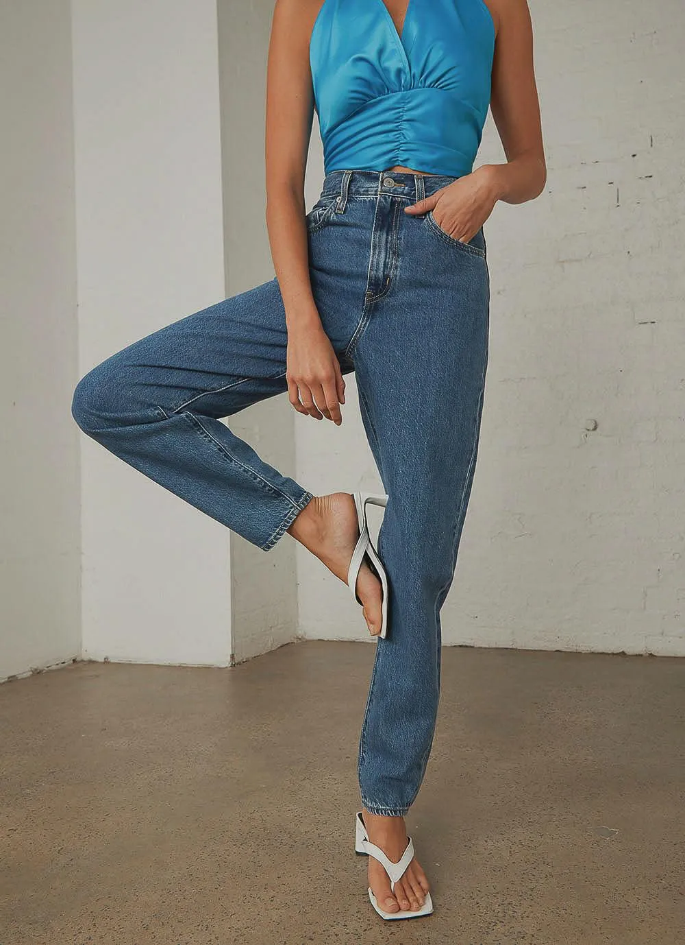 High Loose Taper Jeans - Hold my purse sold by Peppermayo