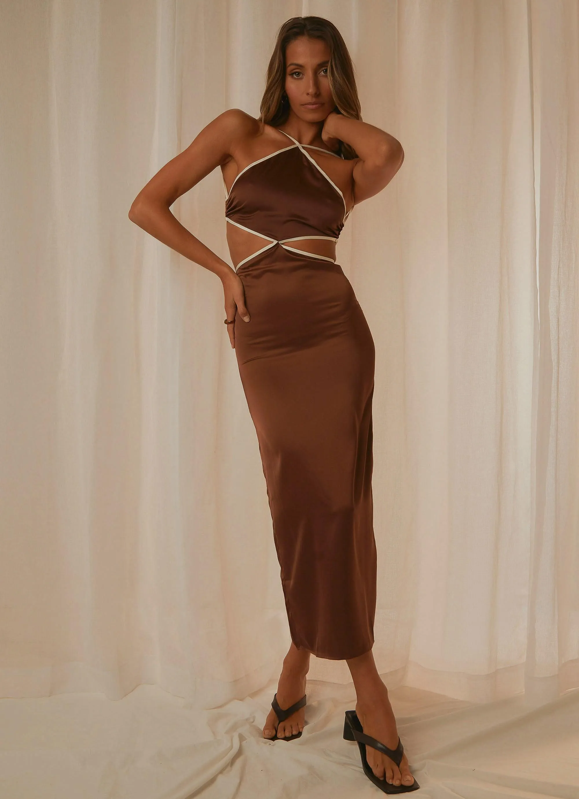 Thea Maxi Dress - Chocolate sold by Peppermayo product image thumbnail 2