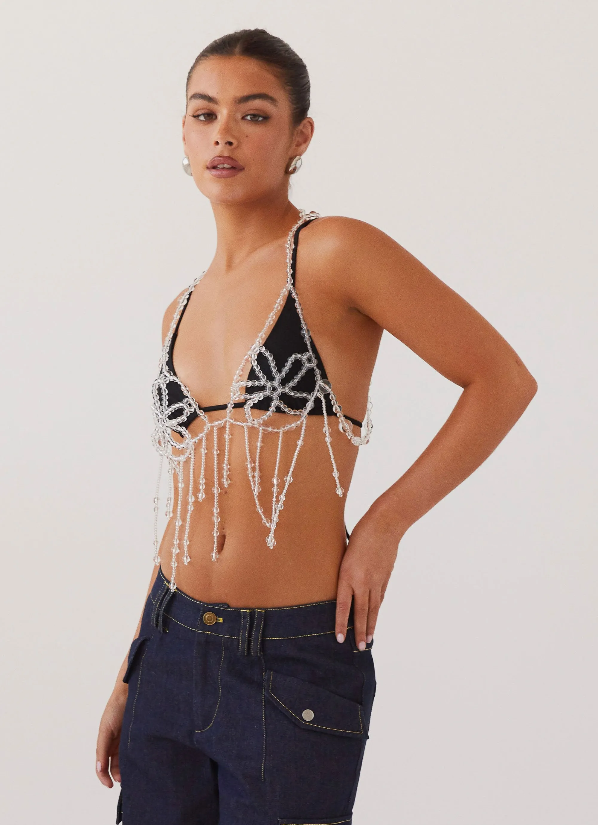 Zaira Beaded Vest Top - Opal sold by Peppermayo product image thumbnail 3