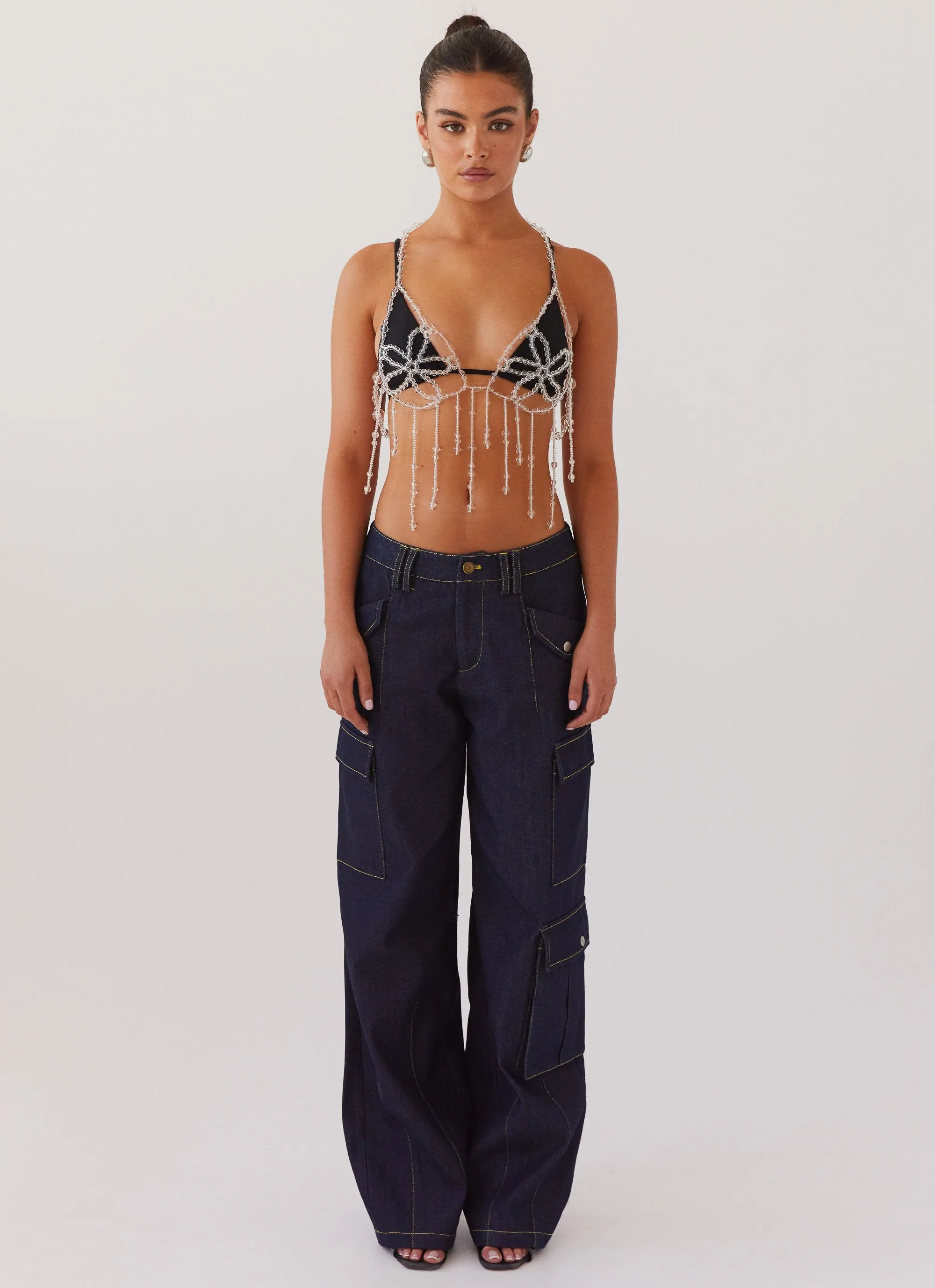 Zaira Beaded Vest Top - Opal sold by Peppermayo product image thumbnail 2