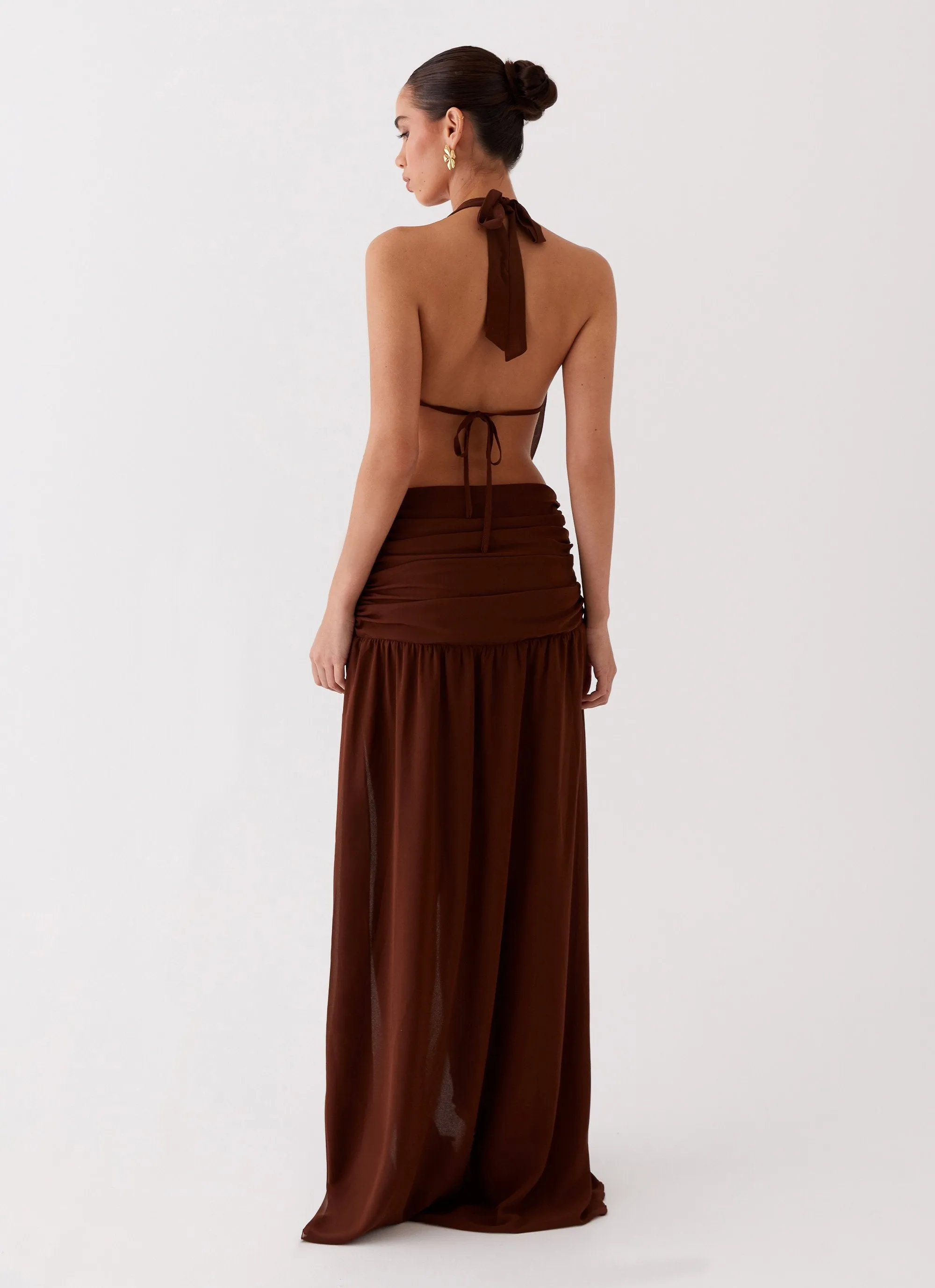 Blake Rose Maxi Dress - Brown sold by Peppermayo product image thumbnail 3
