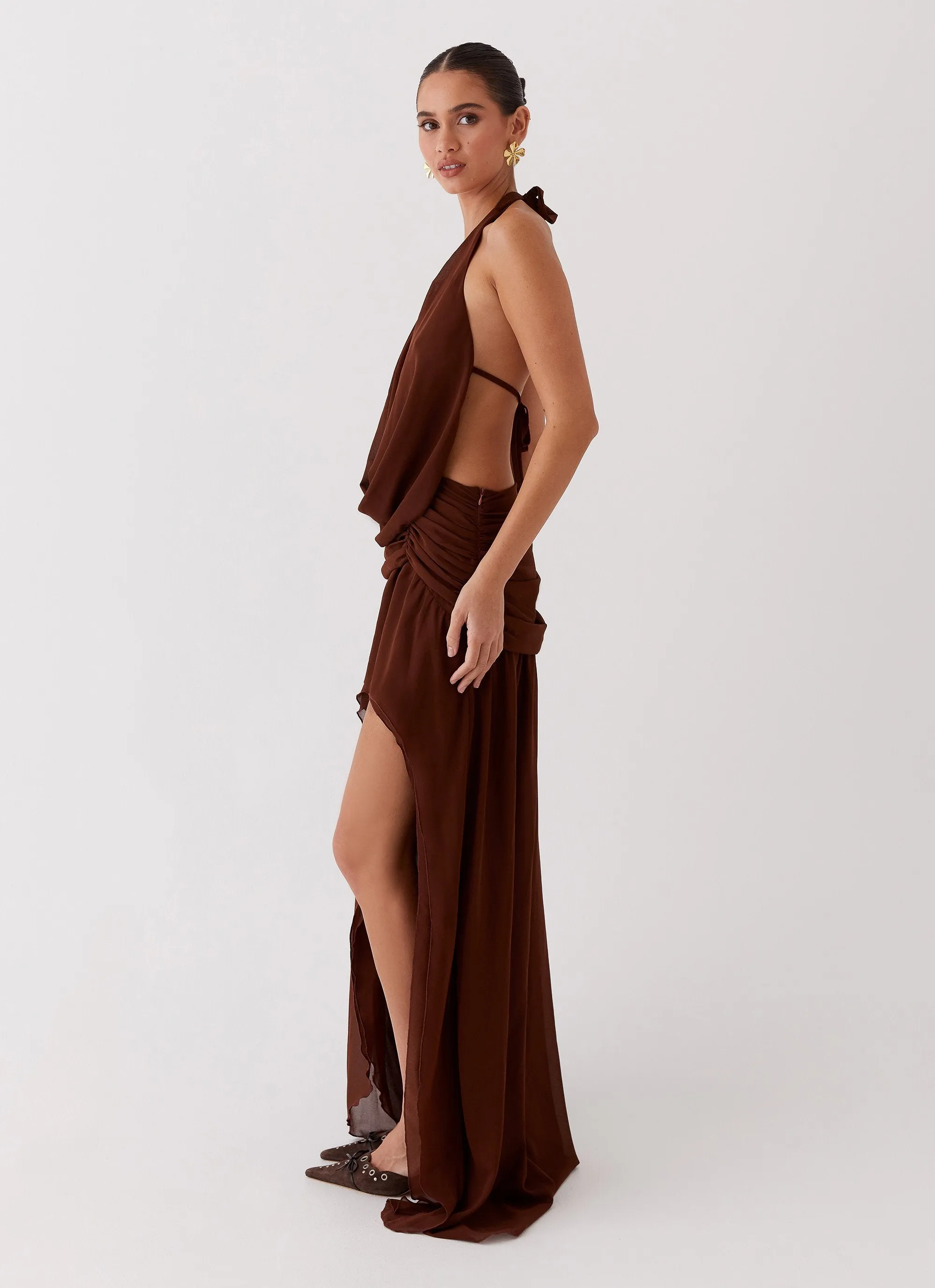 Blake Rose Maxi Dress - Brown sold by Peppermayo product image thumbnail 2