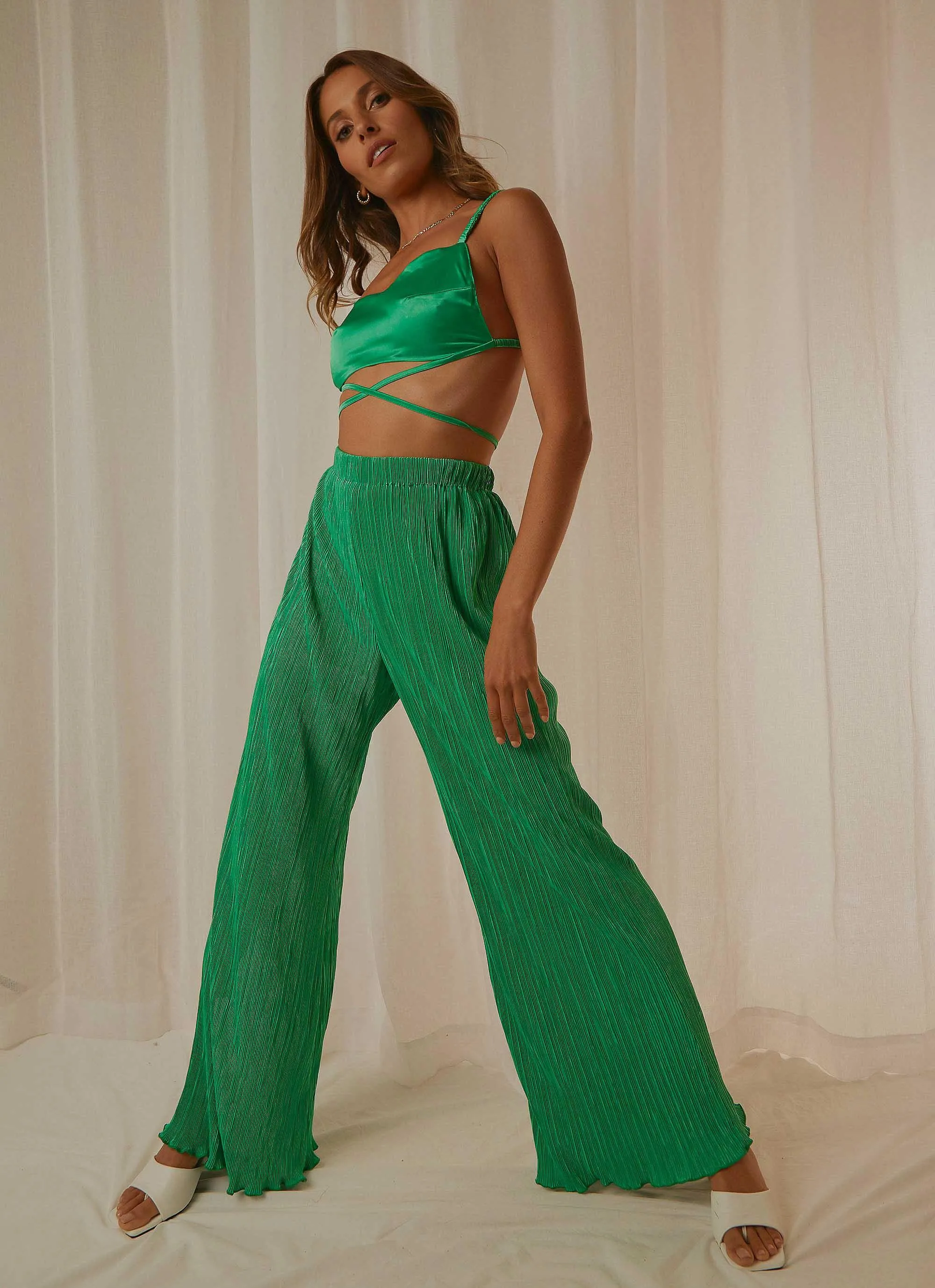 90s Muse Pants - Jade Green sold by Peppermayo product image thumbnail 2