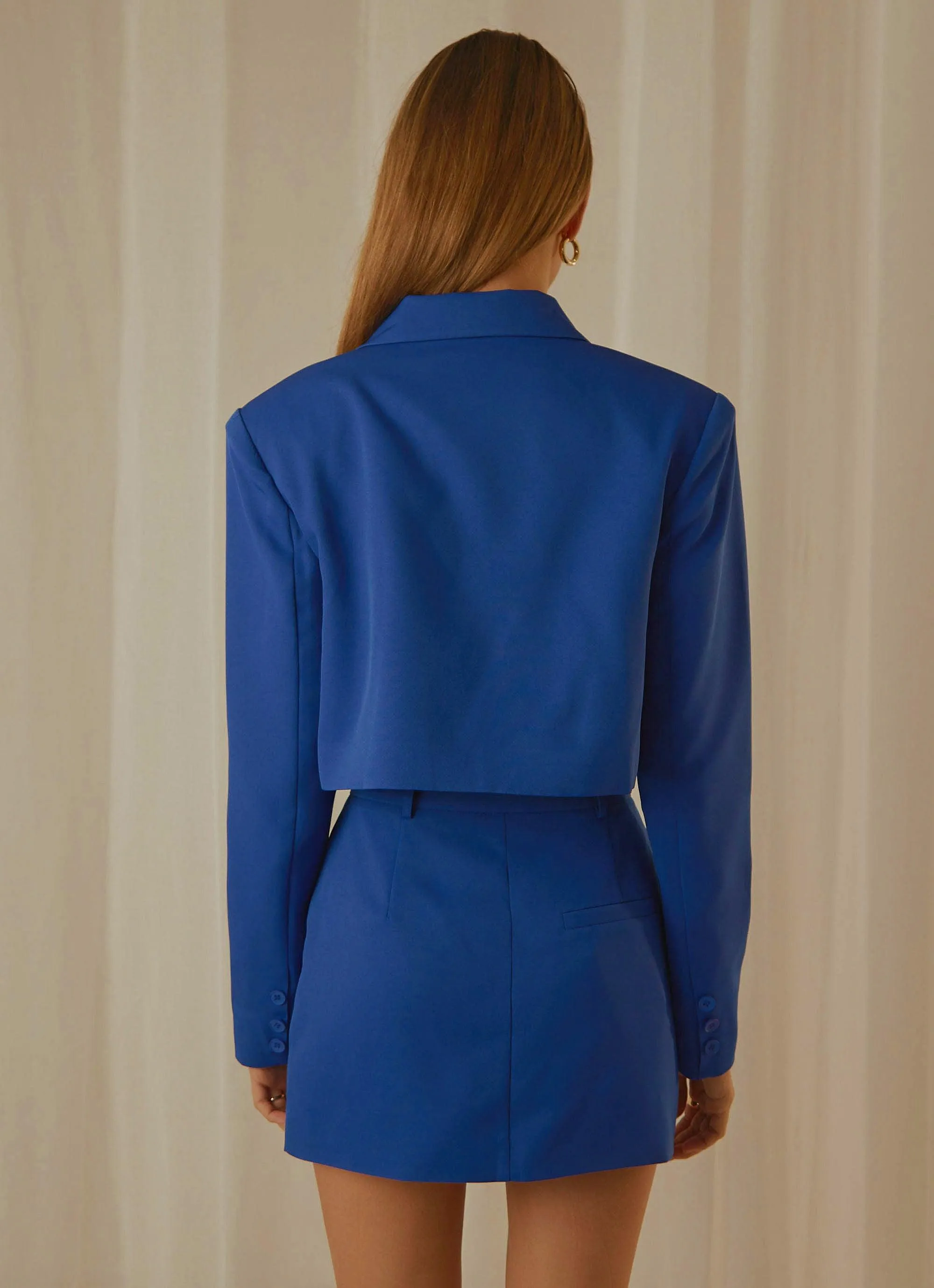 Mariah Cropped Blazer - Cobalt sold by Peppermayo product image thumbnail 5