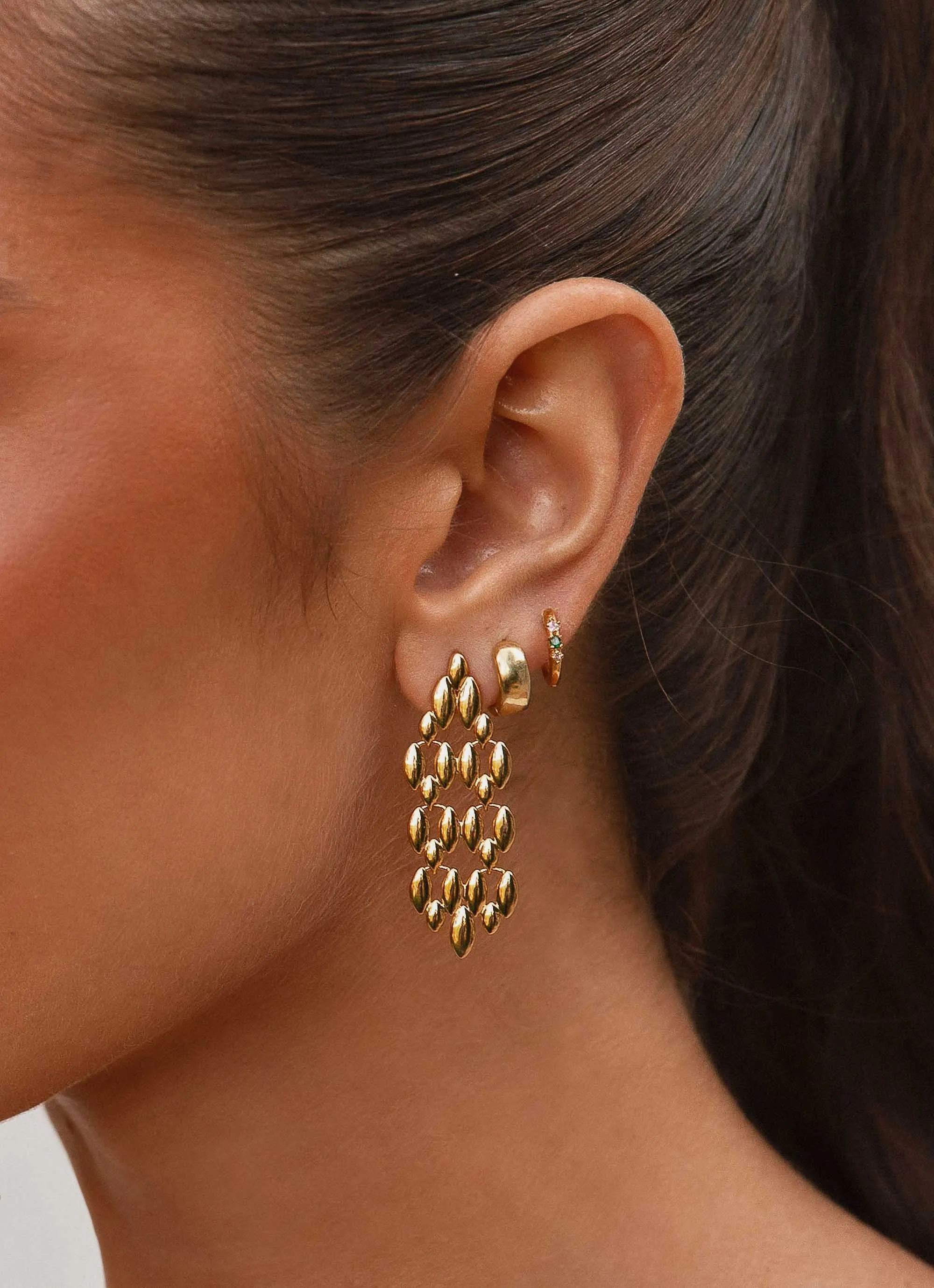 Fireside Gold Earrings - Gold sold by Peppermayo product image thumbnail 2