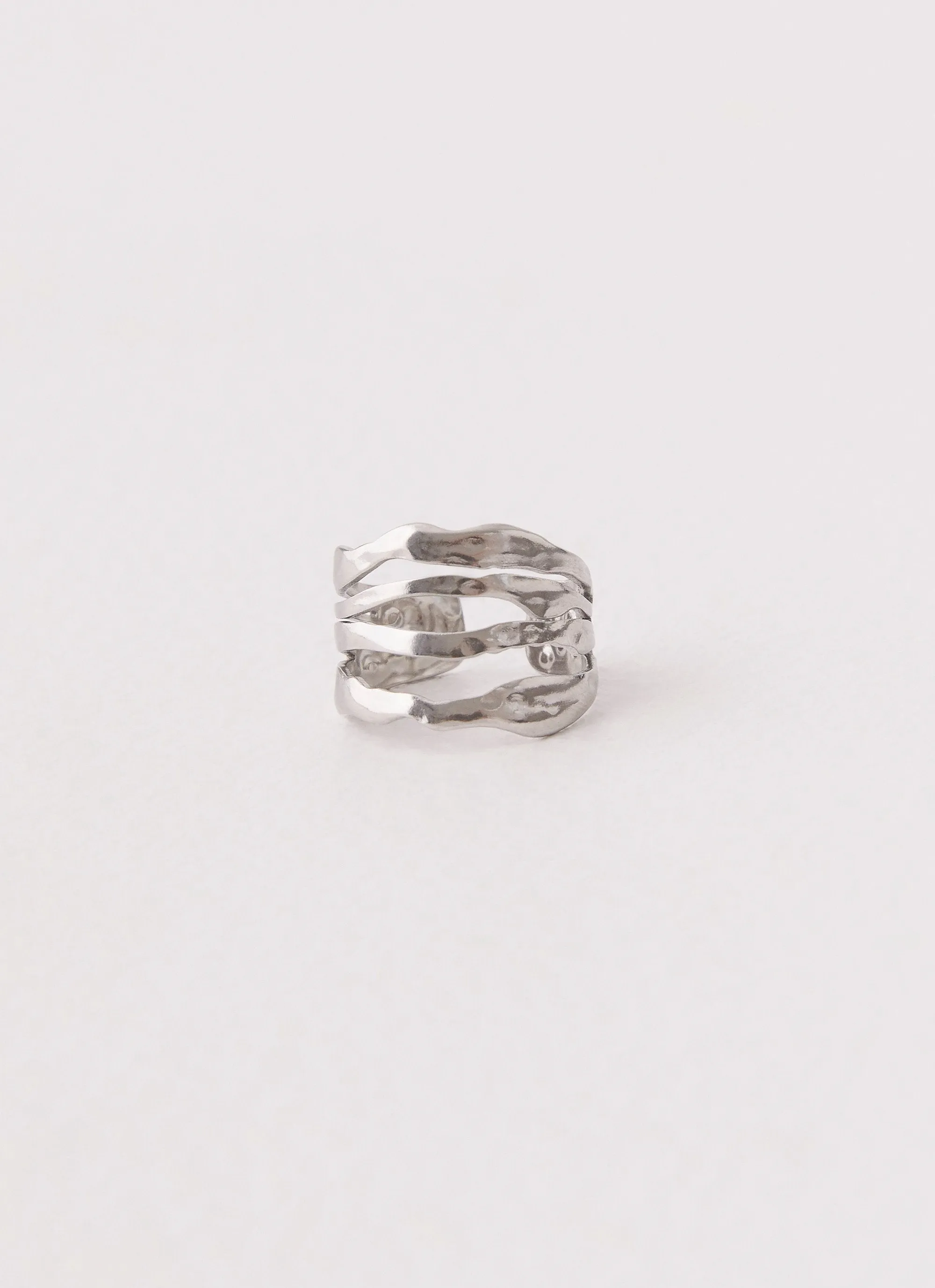 Lee Structured Ring - Silver sold by Peppermayo product image thumbnail 3
