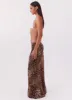Violetta Maxi Skirt - Leopard sold by Peppermayo