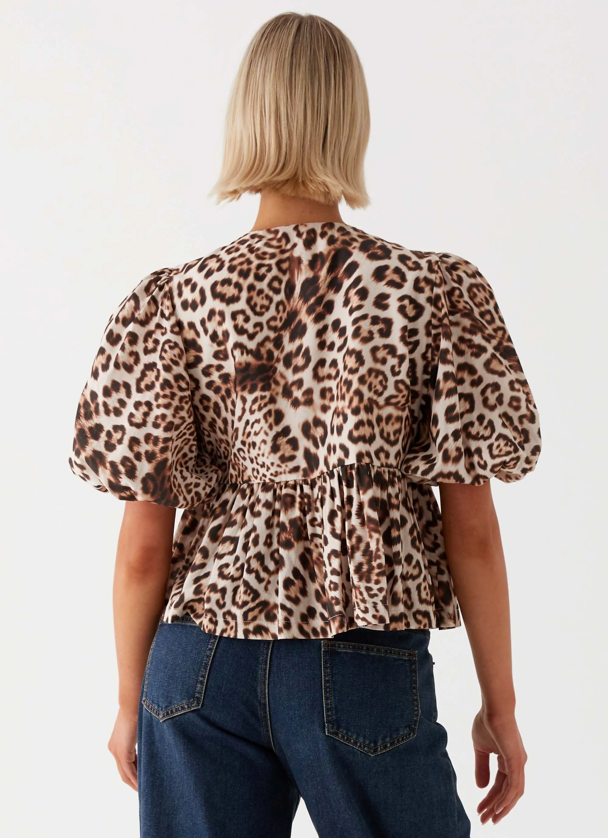 Western Wind Tie Top - Leopard sold by Peppermayo product image thumbnail 4