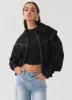 Take The Lead Oversized Bomber Jacket - Shadow sold by Peppermayo