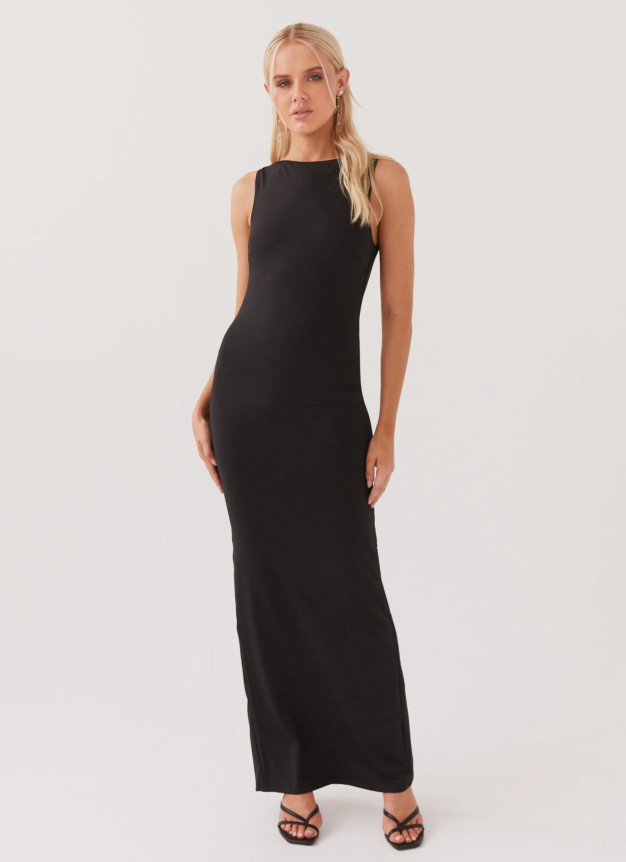 Davina Maxi Dress - Black sold by Peppermayo