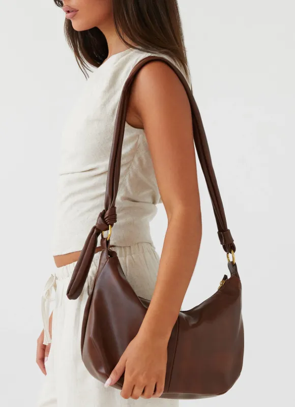 Tana Shoulder Bag - Brown sold by Peppermayo