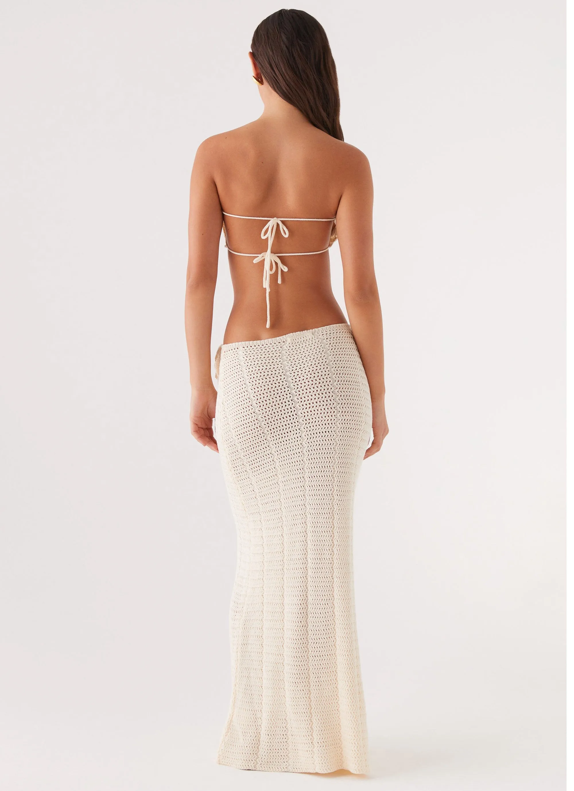 Kelcie Rose Crochet Maxi Skirt - Ivory sold by Peppermayo product image thumbnail 4
