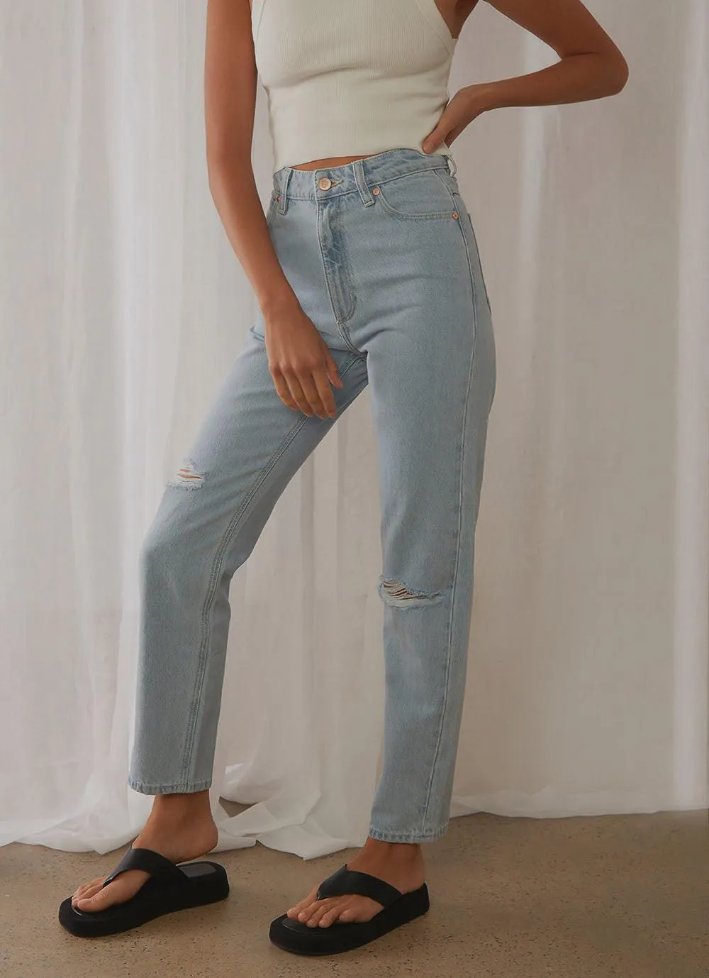 A 94 Slim Jeans - Daisy Blue sold by Peppermayo product image thumbnail 4