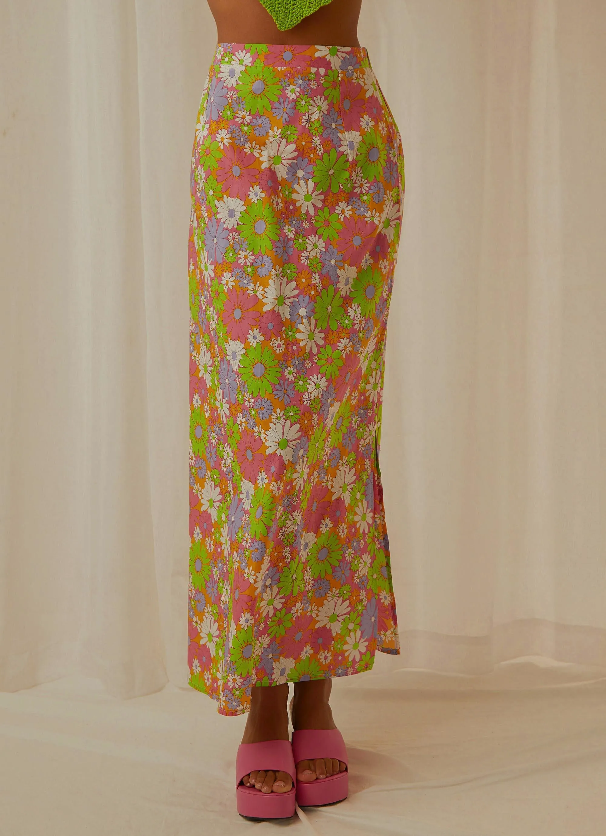 In the Sea Breeze Maxi Skirt - Retro Floral sold by Peppermayo product image thumbnail 3