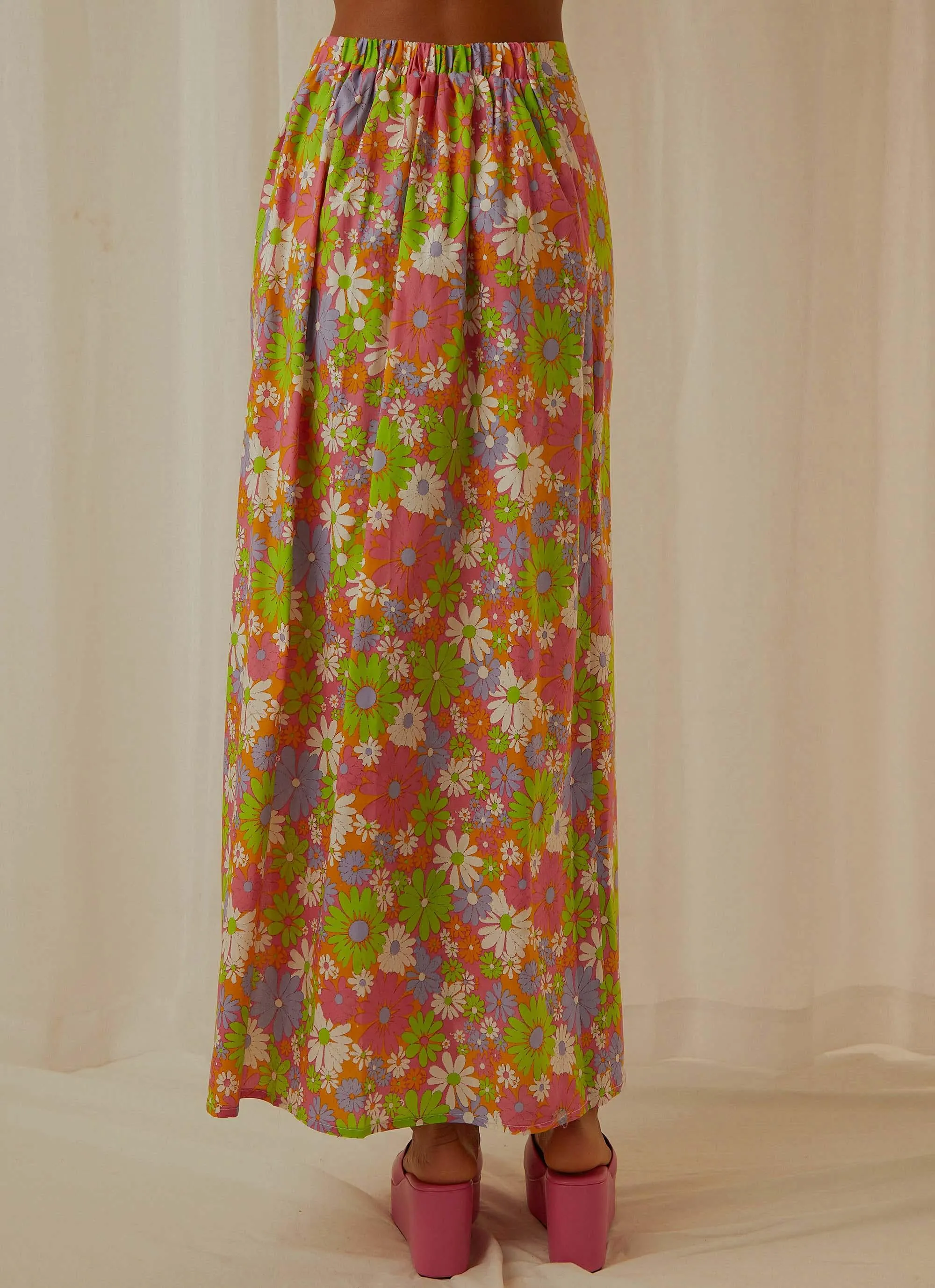 In the Sea Breeze Maxi Skirt - Retro Floral sold by Peppermayo product image thumbnail 5