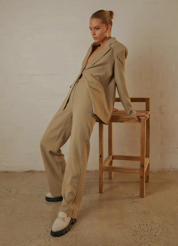 Kat Suit Pants - Sage sold by Peppermayo