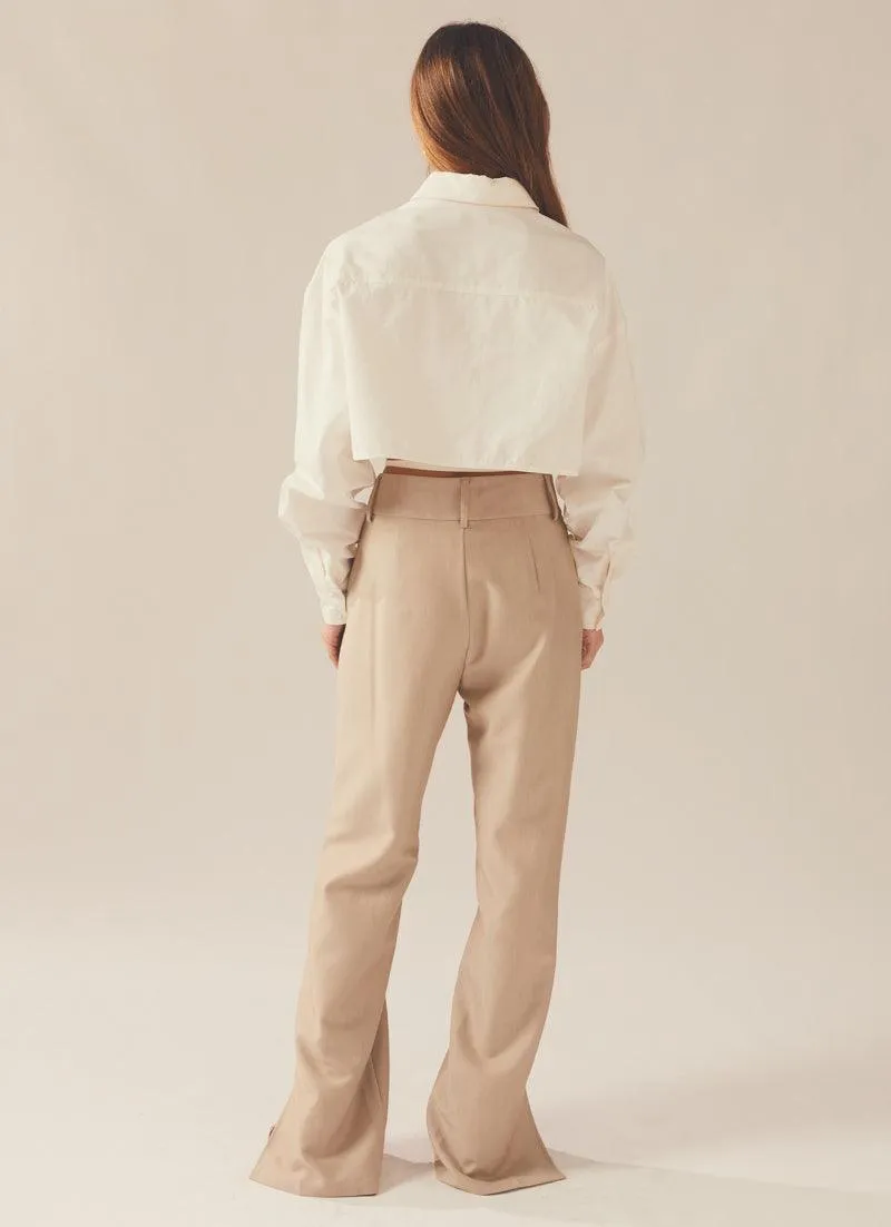 Nuance Suit Pants - Oatmeal sold by Peppermayo product image thumbnail 5
