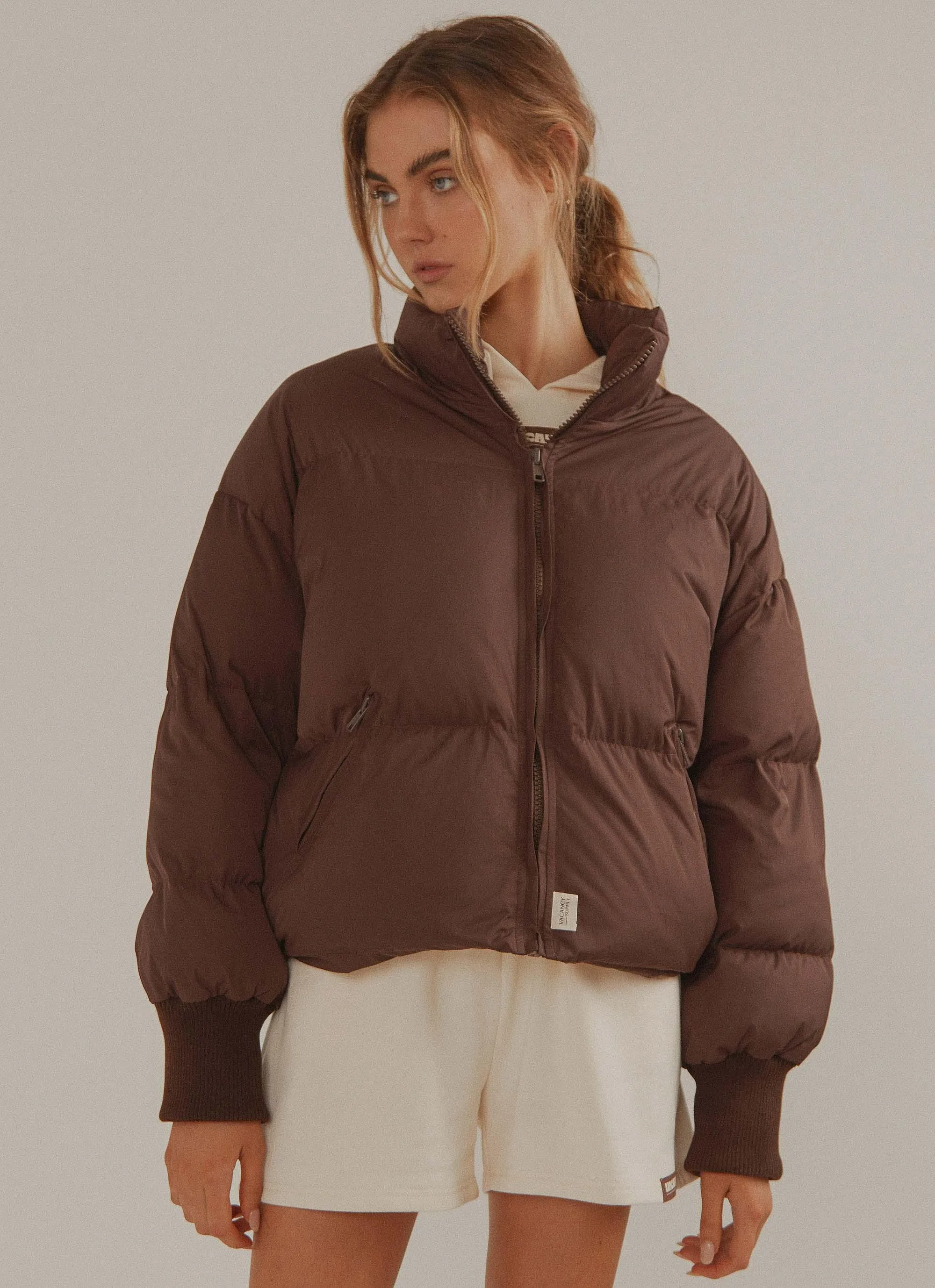 Jetty Puffer Jacket - Choc Brown sold by Peppermayo product image thumbnail 4