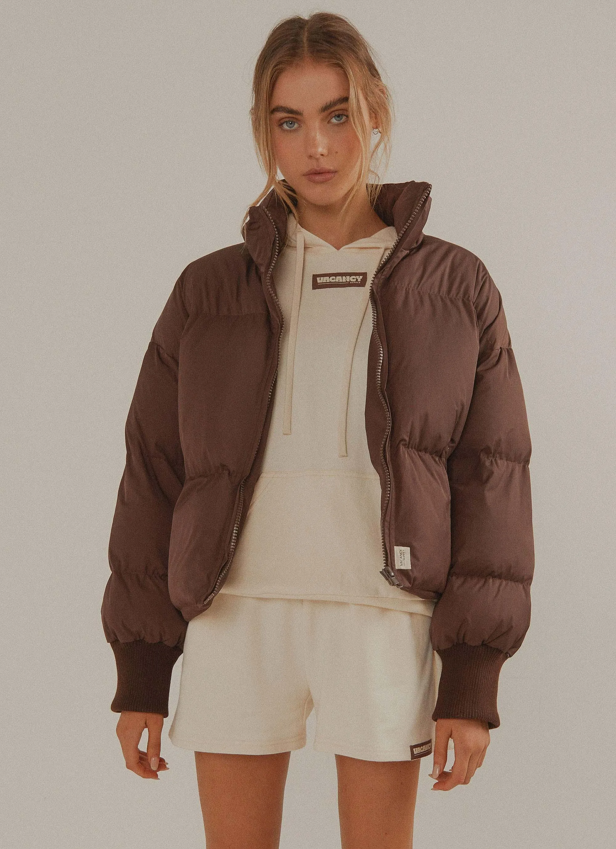 Jetty Puffer Jacket - Choc Brown sold by Peppermayo product image thumbnail 2