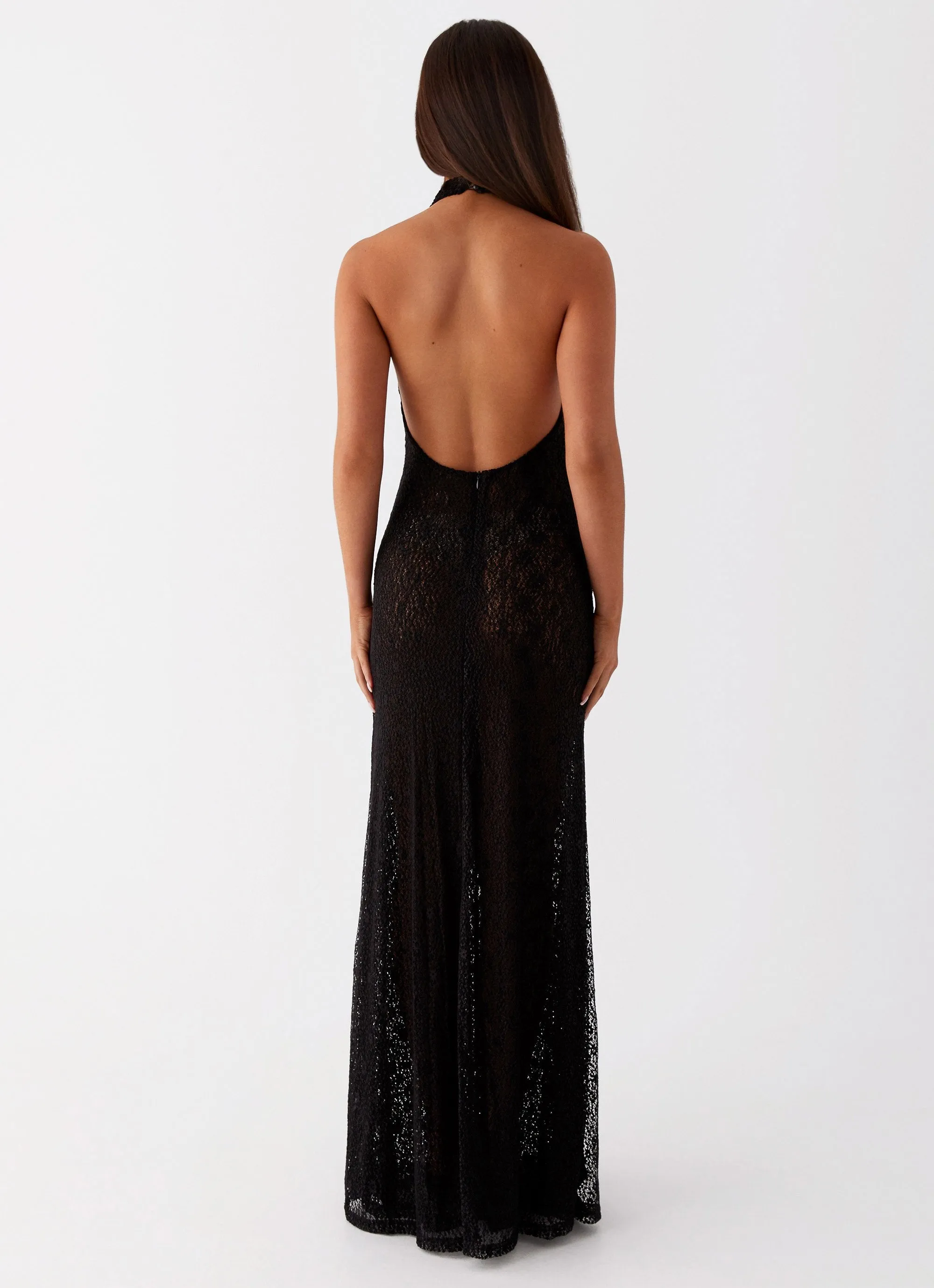 Tempest Cowl Neck Maxi Dress - Black sold by Peppermayo product image thumbnail 4