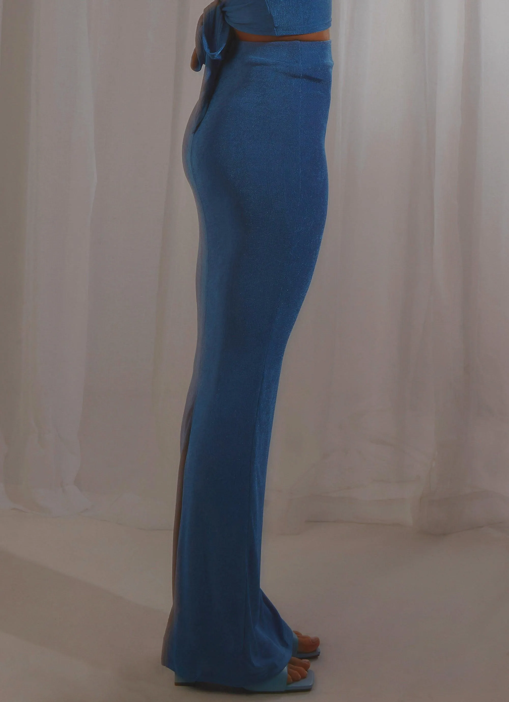 On Arrival Midi Skirt - Cobalt Blue sold by Peppermayo product image thumbnail 5