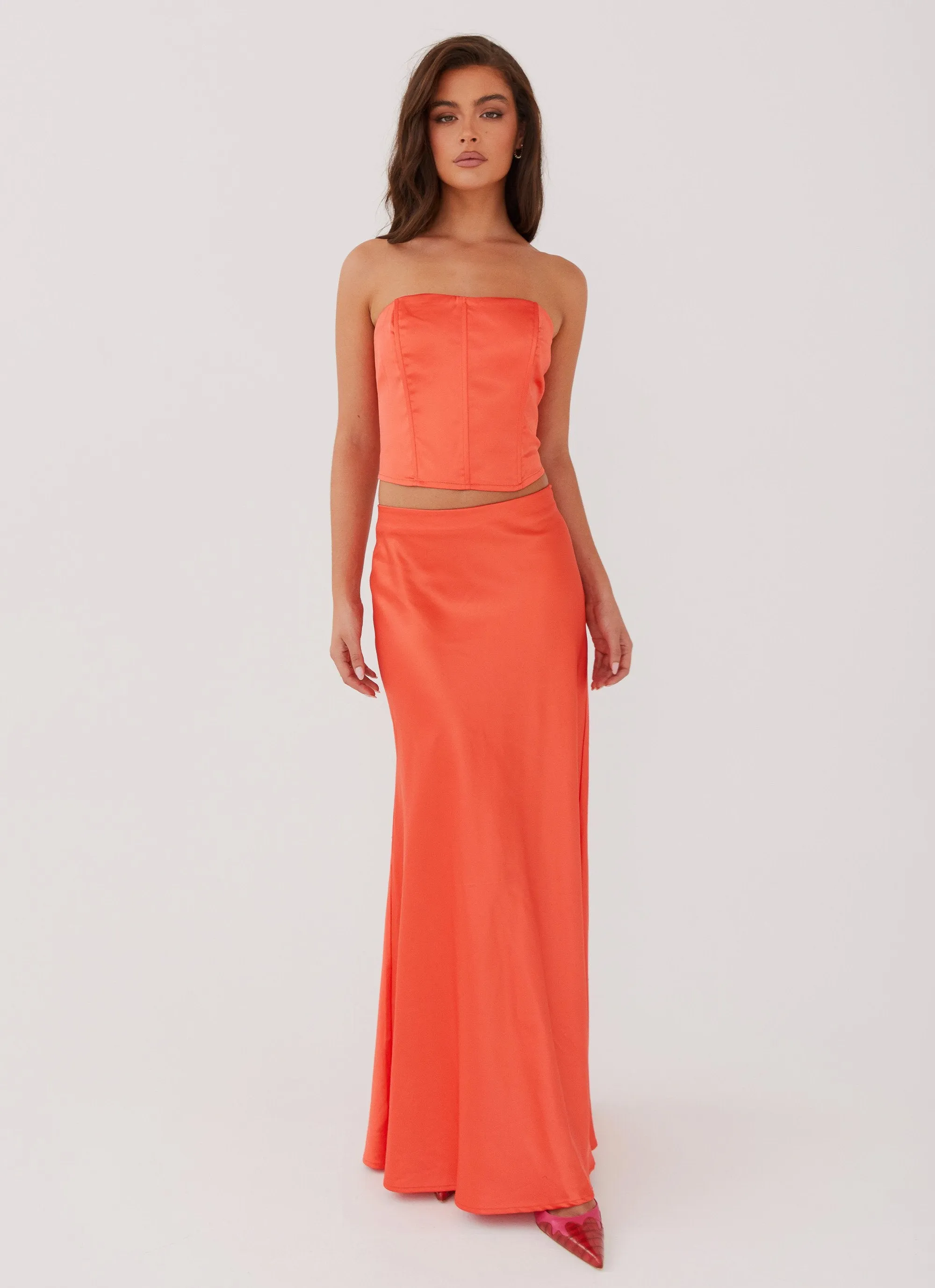 Loved By You Maxi Skirt - Papaya sold by Peppermayo product image thumbnail 2