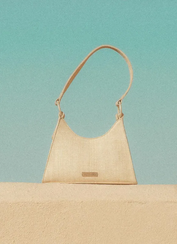 Biscay Shoulder Bag - Natural sold by Peppermayo