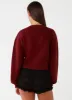 Daphne Knit Cardigan - Maroon sold by Peppermayo