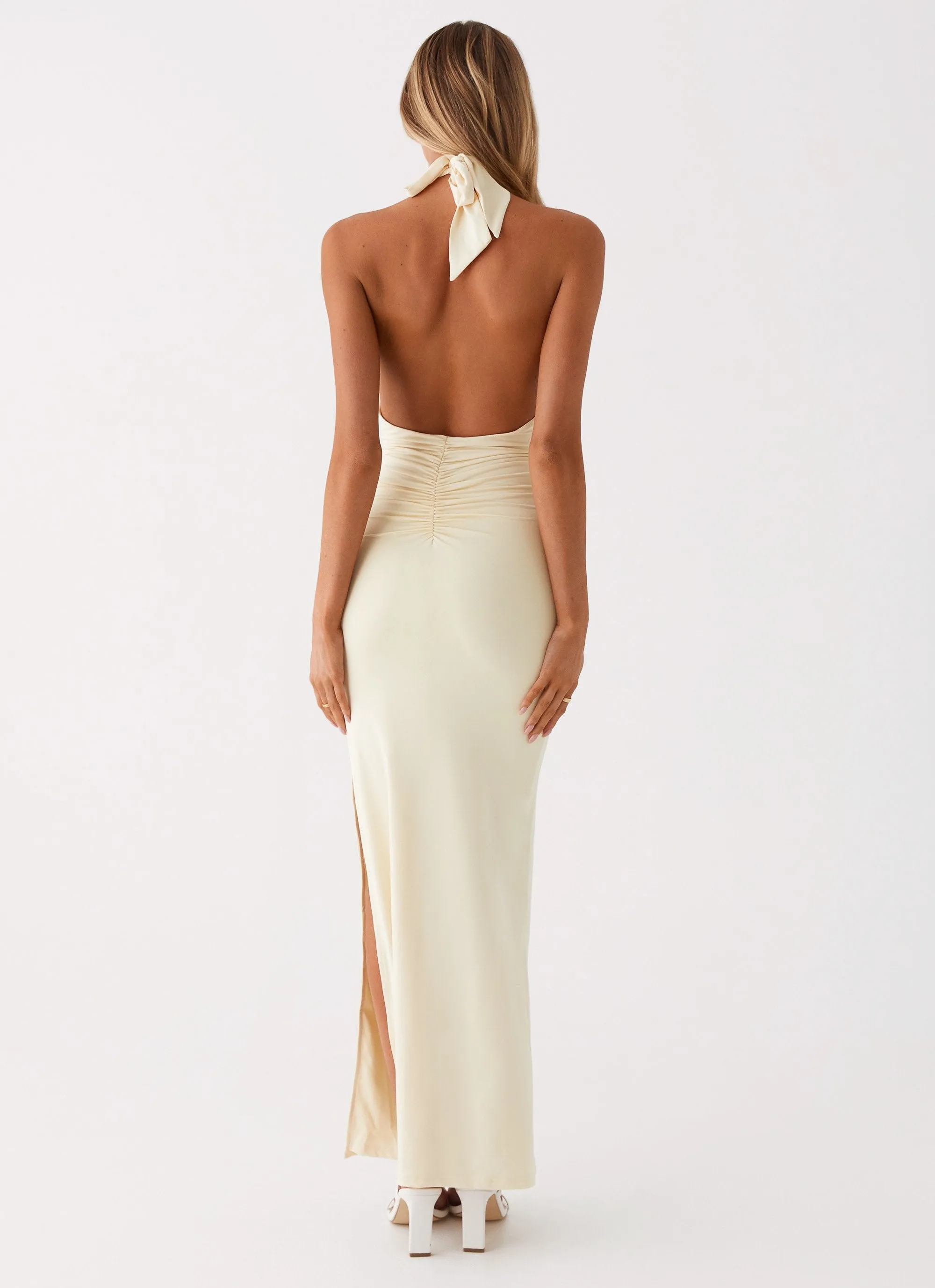 Samara Halterneck Maxi Dress - Yellow sold by Peppermayo product image thumbnail 5