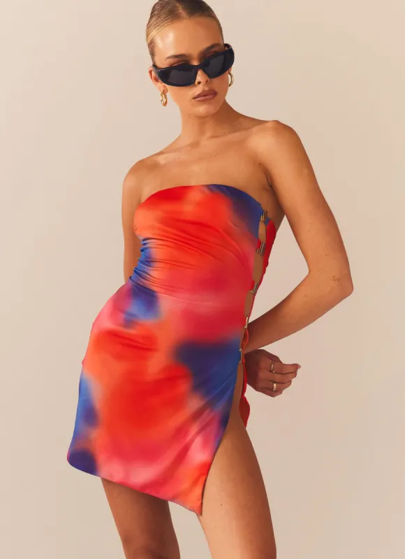 Sunset Boogie Mini Tube Dress - Thermostatic sold by Peppermayo