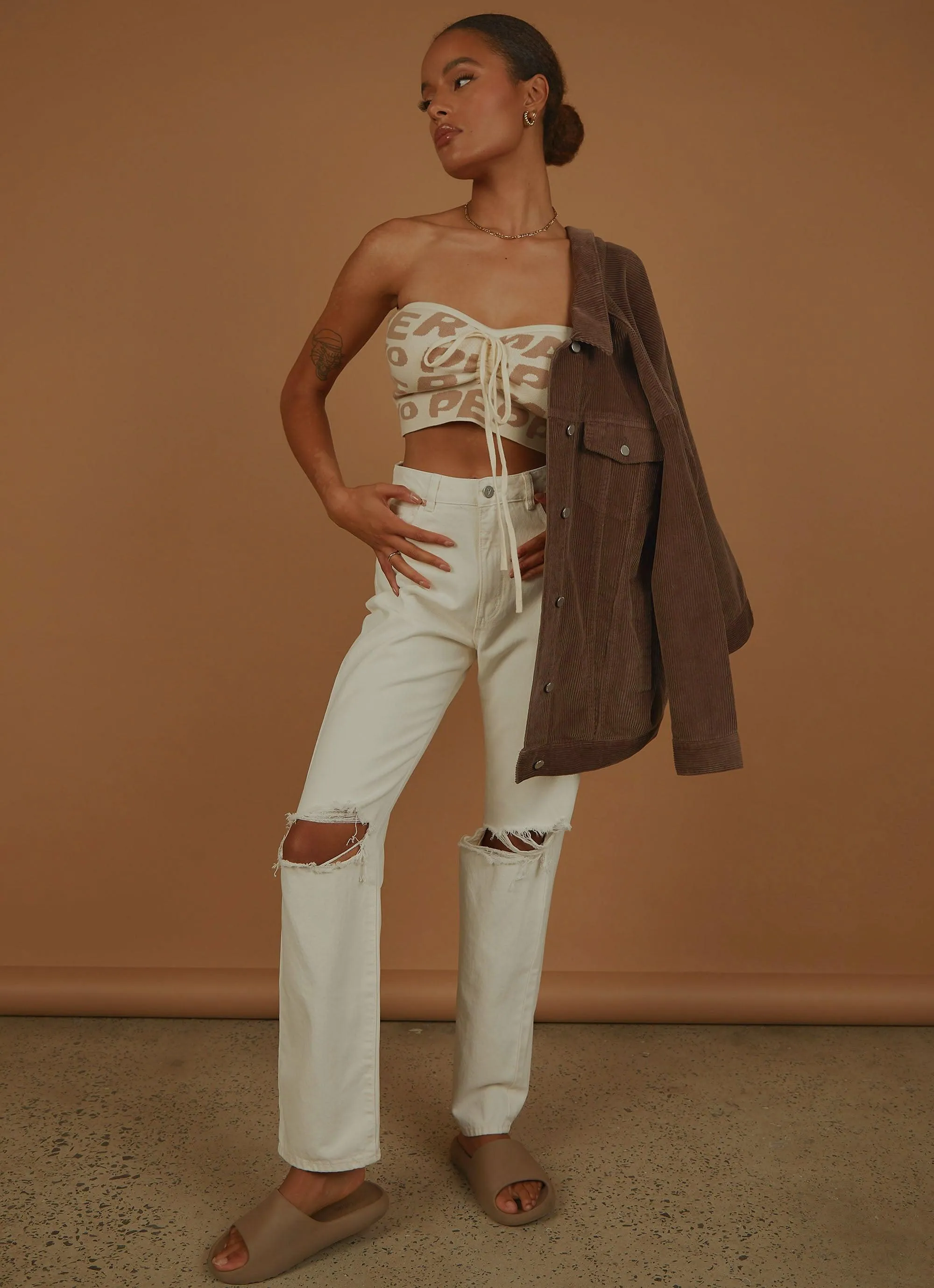 A 94 High Straight Jean - White Fade Rip sold by Peppermayo product image thumbnail 3