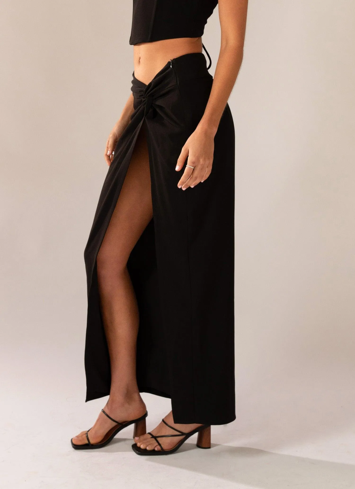 Taking Charge Maxi Skirt - Onyx sold by Peppermayo product image thumbnail 5