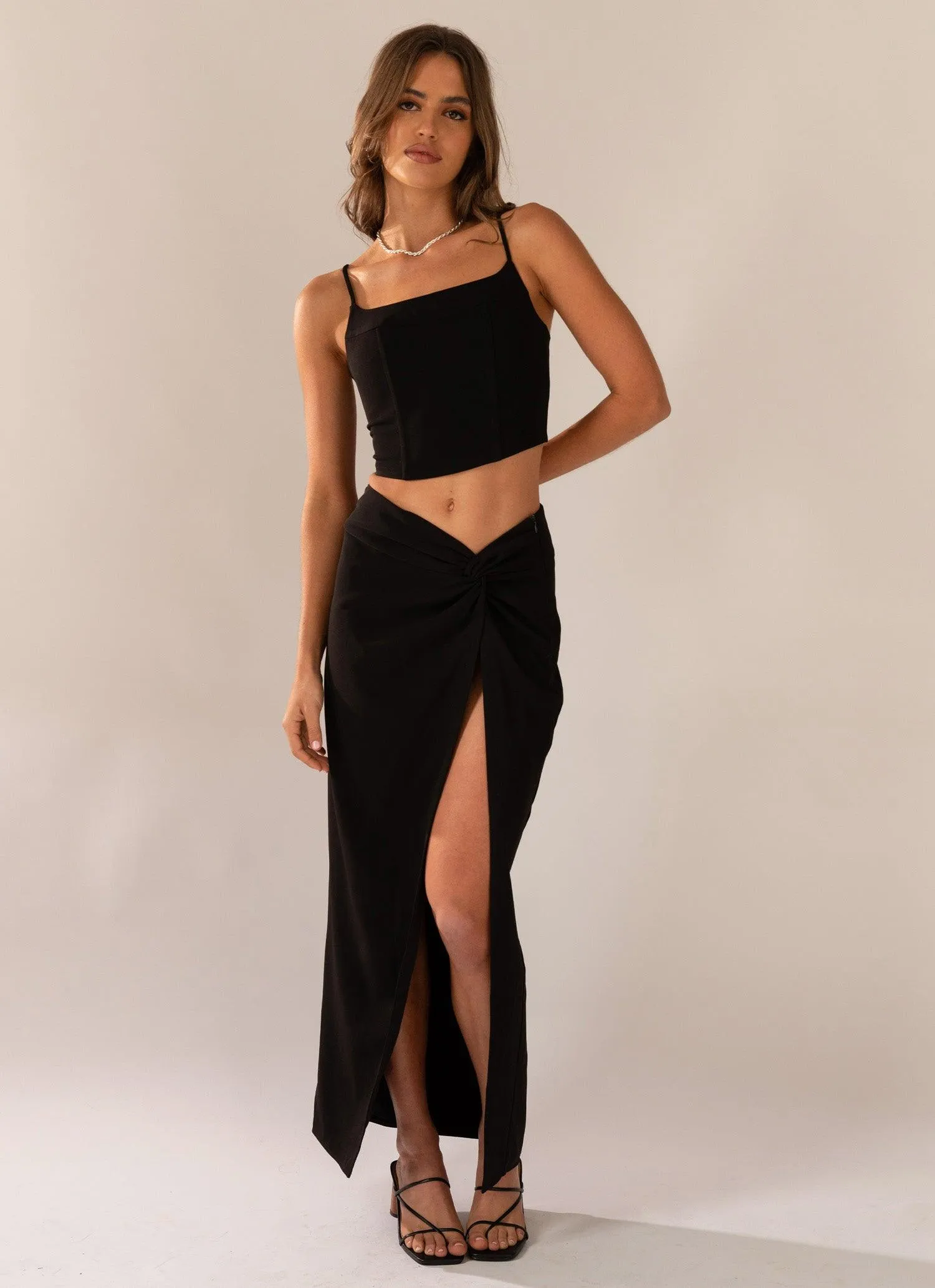 Taking Charge Maxi Skirt - Onyx sold by Peppermayo product image thumbnail 2