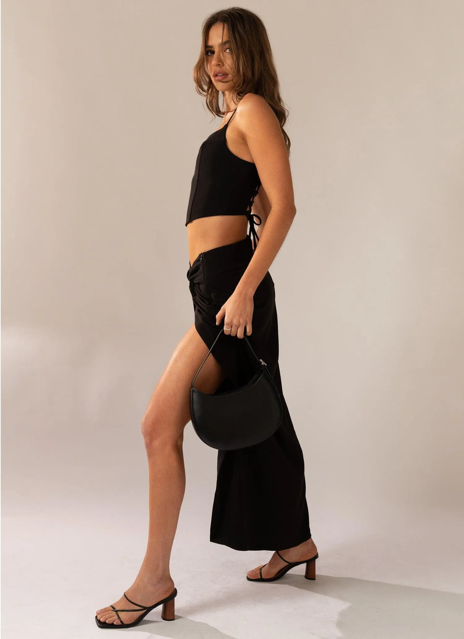 Taking Charge Maxi Skirt - Onyx sold by Peppermayo product image thumbnail 3