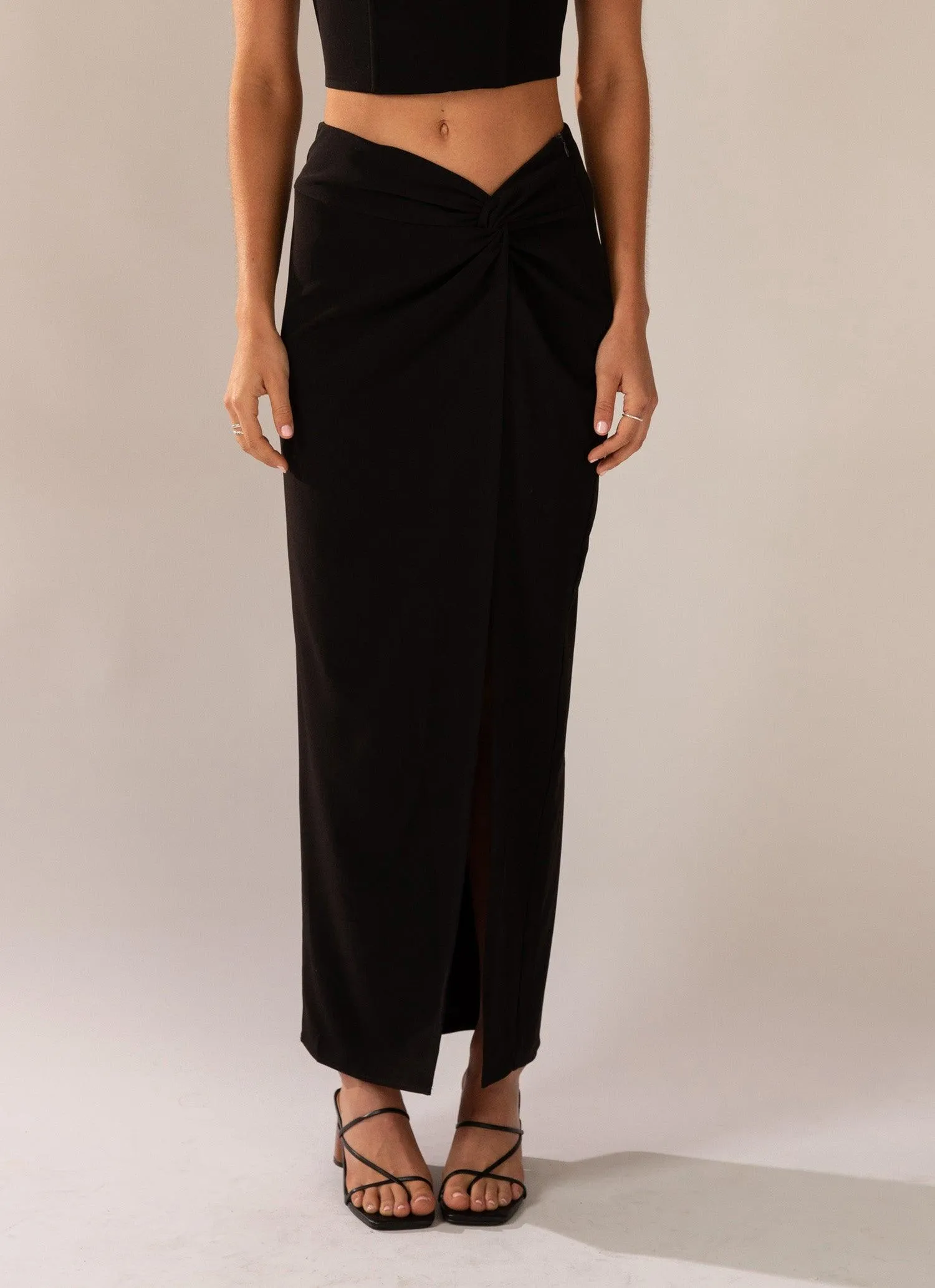 Taking Charge Maxi Skirt - Onyx sold by Peppermayo product image thumbnail 4