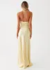 Noir Symphony Maxi Dress - Yellow sold by Peppermayo