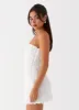 Ayanna Strapless Mini Dress - White sold by Peppermayo