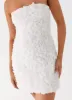 Ayanna Strapless Mini Dress - White sold by Peppermayo