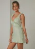 Audrey Vintage Slip Dress - Sage sold by Peppermayo