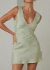 Audrey Vintage Slip Dress - Sage sold by Peppermayo
