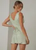 Audrey Vintage Slip Dress - Sage sold by Peppermayo