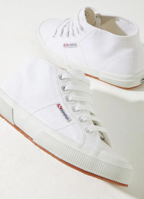 2754 Cotu Mid Sneaker - White sold by Peppermayo